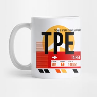 Taipei (TPE) Airport // Sunset Baggage Tag Mug